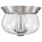 Nuvo Boliver 3-Light Flush Mount Brushed Nickel Clear Seeded Glass 60/7808 - alternate 5